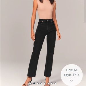 Abercrombie & Fitch Ultra High Rise Straight Jeans